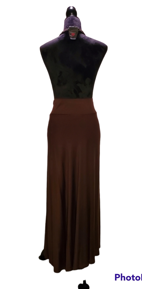 I•N•C Maxi Skirt Sz L ~ Chocolate Brown - Picture 4 of 5